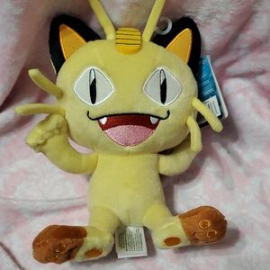 Yellow Meowth Plush Toy By Tomy Pokemon